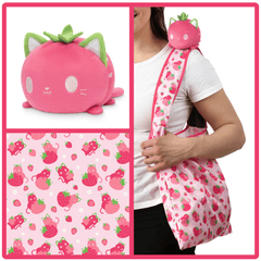 Plushie Tote: Strawberry Cat